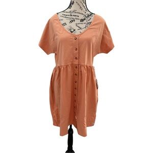 Known Supply Short Sleeve Josie Dress Dusty Coral NWT Size M